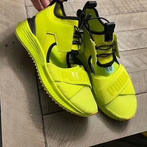 Puma Neon Green Sneakers Size 8.5